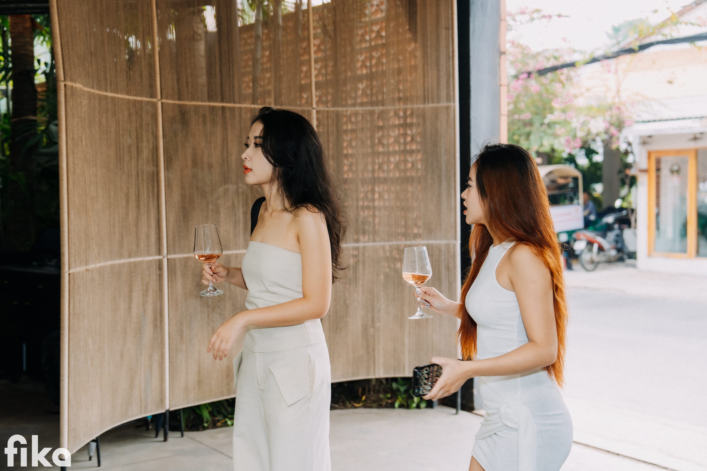 A Fika member arriving at a curated venue
