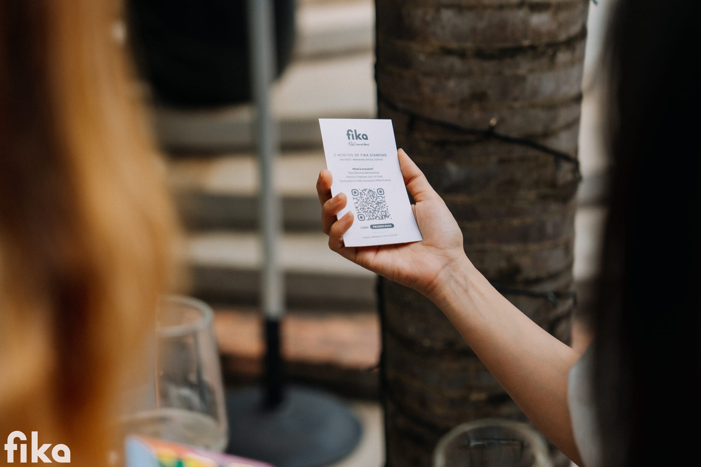 A Fika meeting — real and offline
