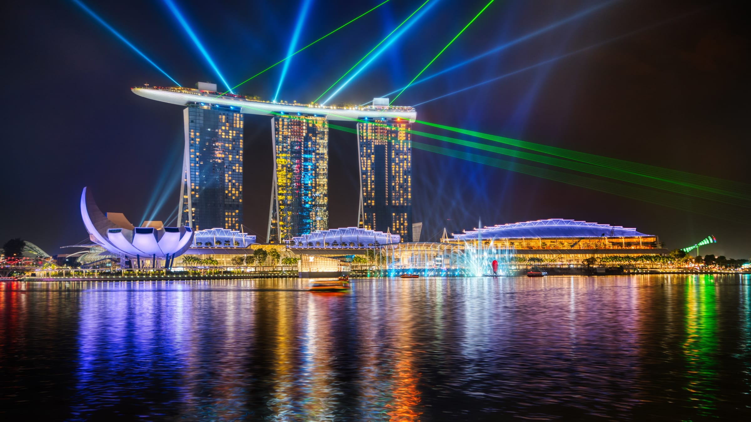 Singapore — Marina Bay Sands light show